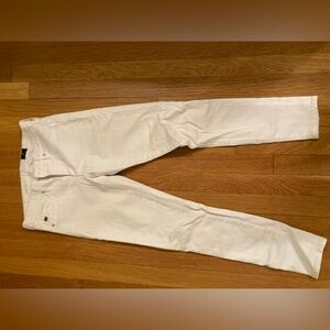 AG white legging ankle jeans